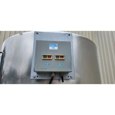 Used Stainless Steel Sanitary Insulated Slant bottom Liquid Tank  - 500 Gallon