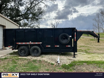 Used 2022 TOP SHELF DGN71616K Dump Trailers Louisiana US | Proxy Equipment #1377911