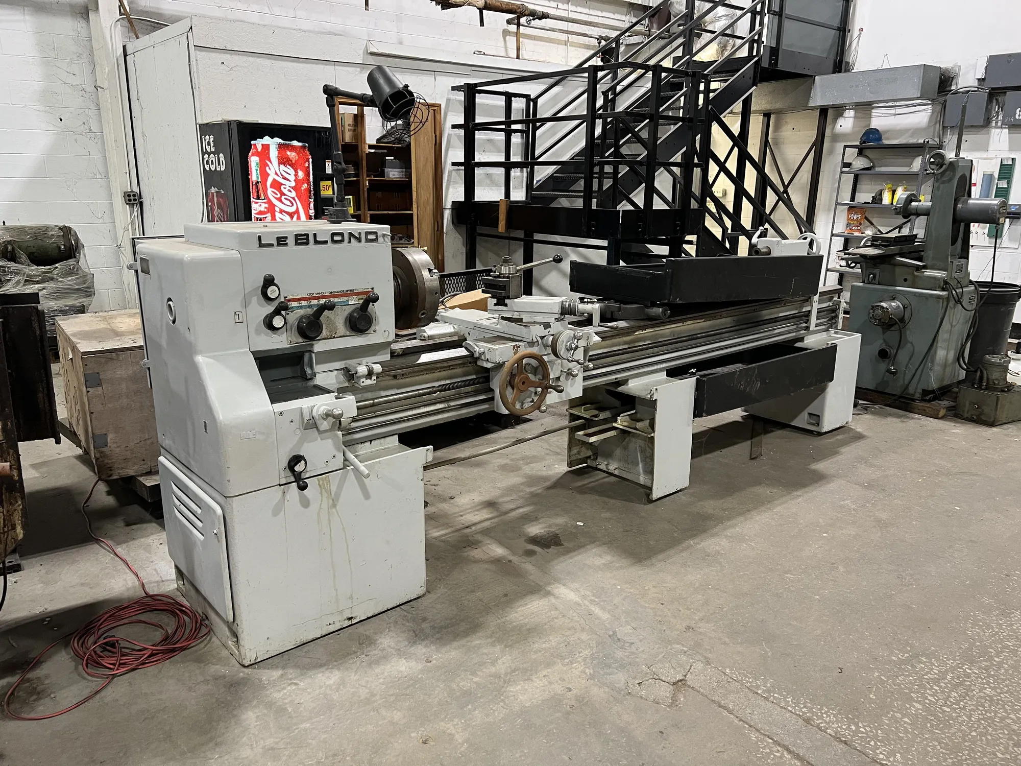 USED LEBLOND 19 1/4" X 102" ENGINE LATHE