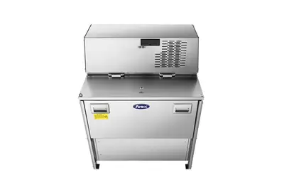 New | in-Stock Atosa New Atosa AMC-3402 34" Forced Air Milk Cooler - Double Access Bottle Coolers Illinois US | Falcon Restaurant Supply #1375590