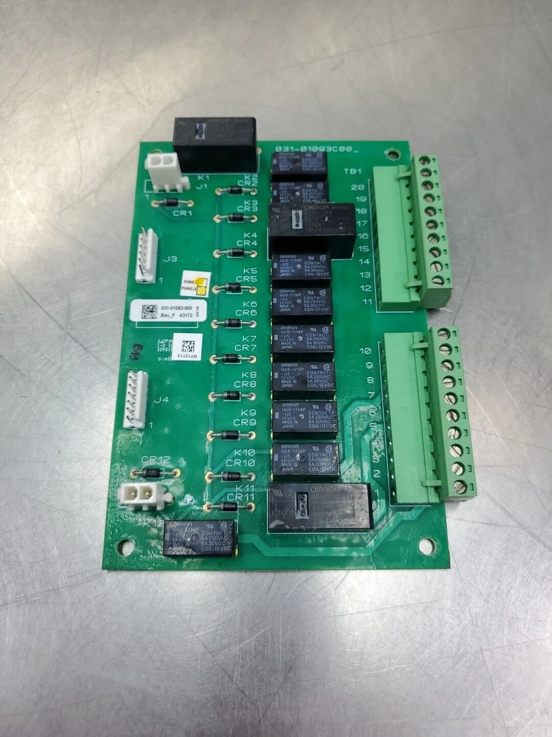 York Controls 031-01093-000 Rev_F 43172 HVAC Control Board. 3E-7