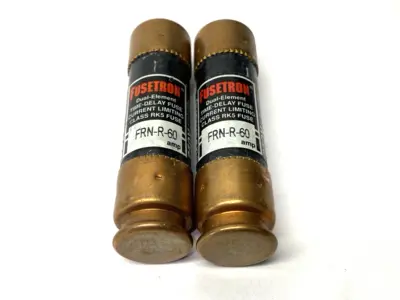 New | in-Stock COOPER DUAL-ELEMENT TIME DELAY FUSE 250V 60A LOT OF 2 Fuses Michigan US | Maverick Industrial Sales #1090172