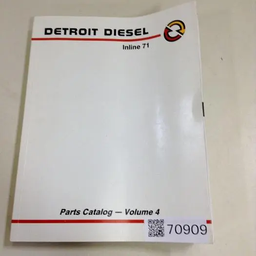 Used DETROIT DIESEL CATALOG909 Manuals Michigan US | Ideal Machinery #706289
