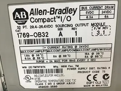 USED ALLEN BRADLEY 1769-L32E SER A