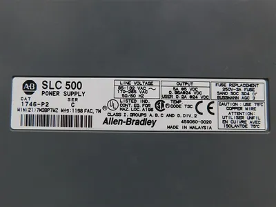 Allen Bradley 1746-P2 SLC 500 Power Supply Ser. C Used