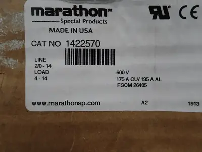 New | in-Stock MARATHON ELECTRIC 1422570 Terminal Blocks Ohio US | HGR 24 #754875