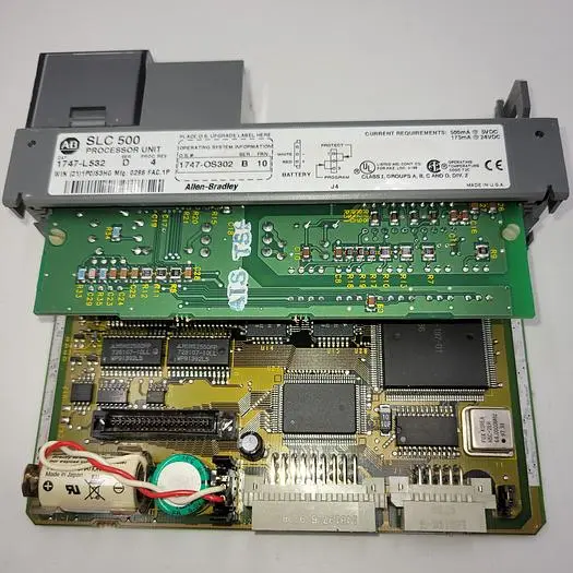 Used ALLEN BRADLEY ALLEN BRADLEY SLC500 PROCESSING UNIT 1747-L532 SER. D PLC Processors | ND Industrial Surplus #1221494