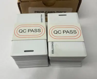 USED ZKTECO 125KHZ PROXIMITY CARDS, THICK, CLAMSHELL
