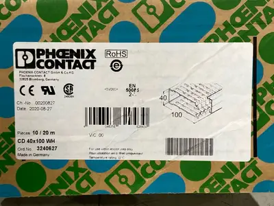 New | in-Stock Phoenix Contact CD 40X100 WH Electrical Fittings Michigan US | Maverick Industrial Sales #1489943