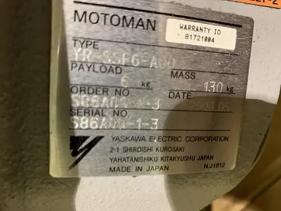 Used 2008 YASKAWA MOTOMAN YASKAWA MOTOMAN SSF2000 Robots Michigan US | RAB Industries, Inc. #183926
