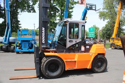 Used 2021 DOOSAN D80S Internal Combustion Forklifts: Pneumatic Tire Pennsylvania US | National Lift Equipment #1382142