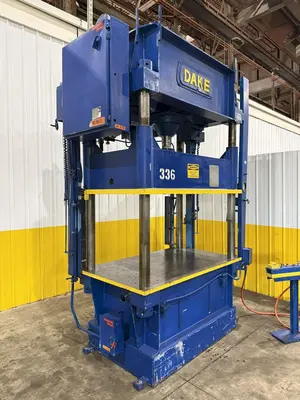 75 TON DAKE MODEL #18-558 HYDRAULIC 4-POST PRESS,  23" STROKE: YOBRO #24094
