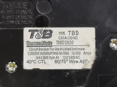 USED THOMAS & BETTS TBBD2020