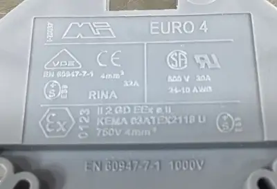 DINNECTORS TERMINAL BLOCK EURO 4 / EN 60947-7-1 4C-42