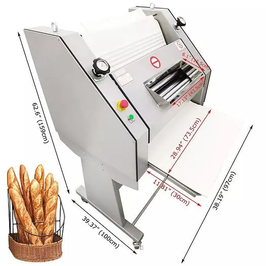 110V Baguette Shaping Machine Baguette Bread Dough Moulder 600-1800 pcs/h - TRY RENT BUY