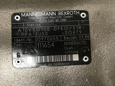 USED REXROTH A10VSO100DFEO/31RPPA12U50