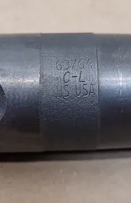USED CLEVELAND 63/64" HSS DRILL BIT