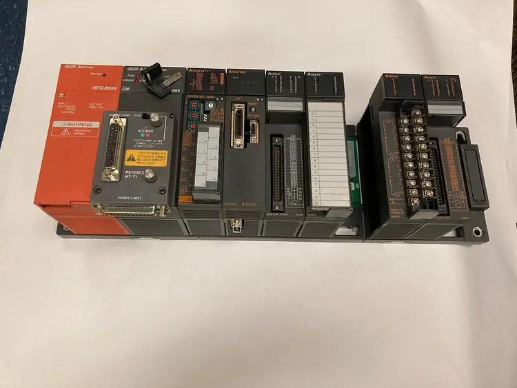Used MITSUBISHI A1S61PN/A2USHCPU-S1/A1SJ61BT11/A1SD75M1/A1SX41/0/A1SY10/A1SY41 PLC Chassis Ohio US | Surplus Asset Holdings #1227755