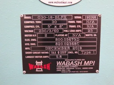 2019 WABASH G30-18-BLPX Heated Platen Press and Laminating Press | Kempler Machinery (19)
