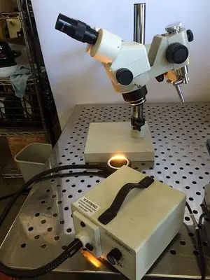 NuLine Microscope w/ Fostec Fiber Optic Illuminator, & much More!