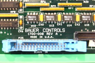 NEW BAUER CONTROLS 1700-008 CIRCUIT BOARD REV.A 1700008