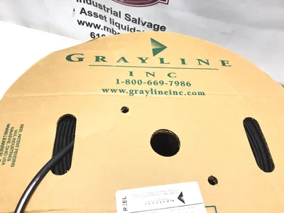 Grayline T0208-020-130-900-001 Extruded PVC Tubing 4″ X .020″ Reel Black