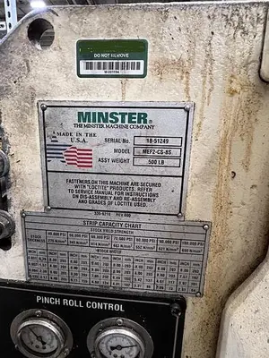 USED MINSTER MEF2-CS-8S