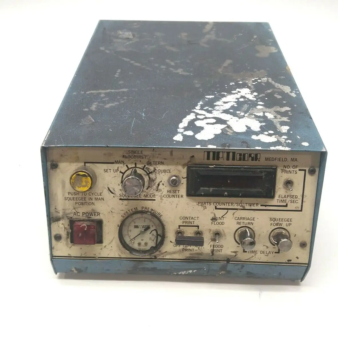 Used MPM Corp PCB Screen Printing Control Unit 115V, 3A SMT Screen Printer Spare Parts Michigan US | Maverick Industrial Sales #1410732