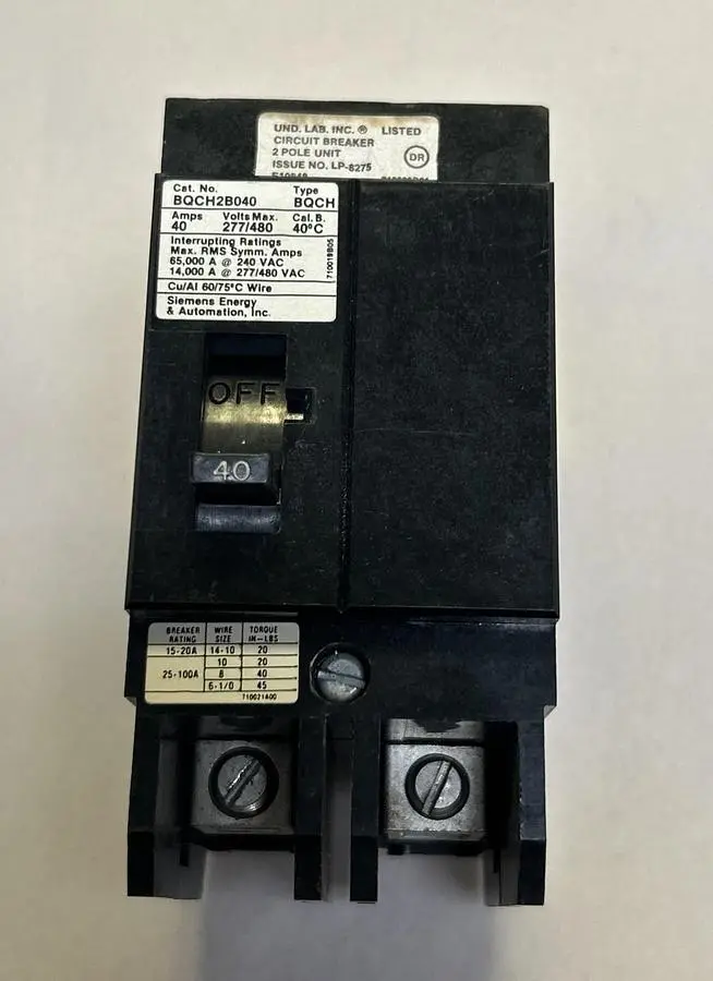 USED SIEMENS BQCH2B040