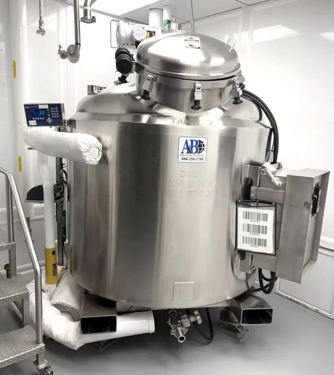 Used A&B Process Systems 600 Gallon Stainless Steel Sanitary Reactor Reactors New Jersey US | EcReCon Inc #806917