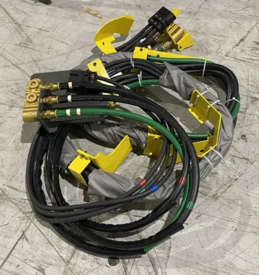 USED FANUC ROBOTIC WELDING HOSE+POWER CABLE DRESSPACK ASSEMBLY, ROBIFIX