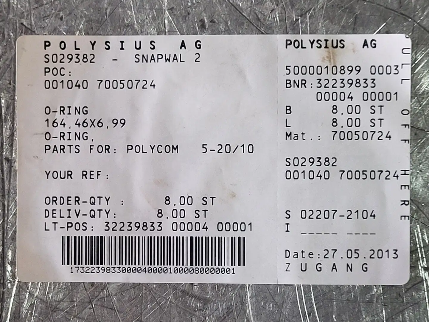 New | in-Stock POLYSIUS 4204017450 Parts British Columbia CA | Lenmark #269862