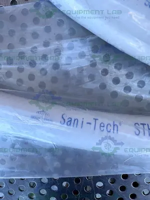 NEW SANI TECH STHT-R-HD-0750 96" SILICONE HOSE W/ 1" SANITARY FITTING