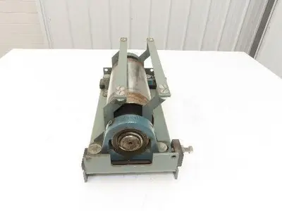 Hytrol 4"x 9" Crowned Tail Pulley for 18" Conveyor 15"BF 8" Belt Under Roller