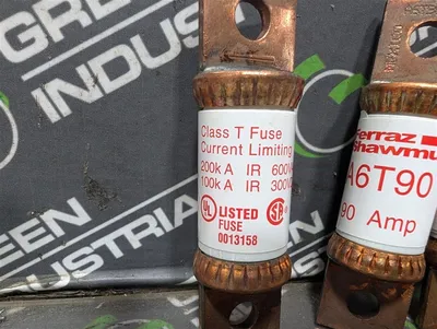Lot of 9 Ferraz Shawmut A9T90 Fast-Acting Current Limiting Fuses 90A Used