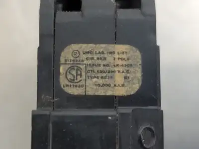 50 Amp, 2 Pole, 120/240 volts Circuit Breaker