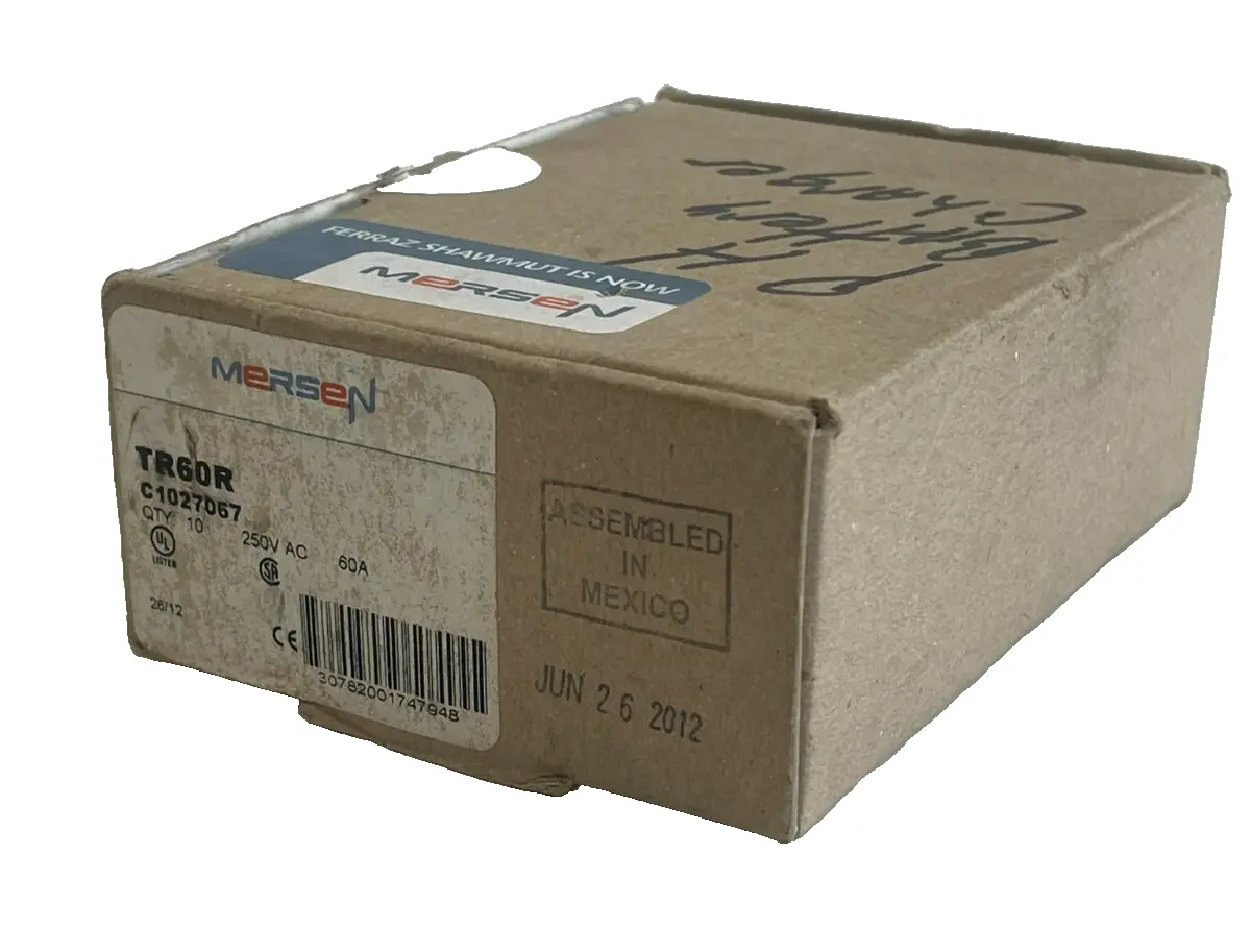 NEW FERRAZ SHAWMUT TR60R FUSES 60A 25V LOT OF 10