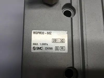 USED SMC PNEUMATIC CYLINDER MGP-Z MAX. 1.0MPA