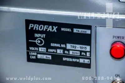PROFAX PRO TR2000 Welding, Rolls, Turning | Gulf Coast Machinery (7)