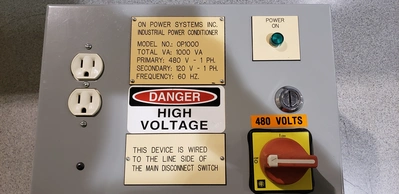 On Power Systems Inc Induction Power Conditioner 1000va 480-120v