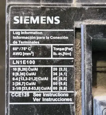 USED SIEMENS ED43B070