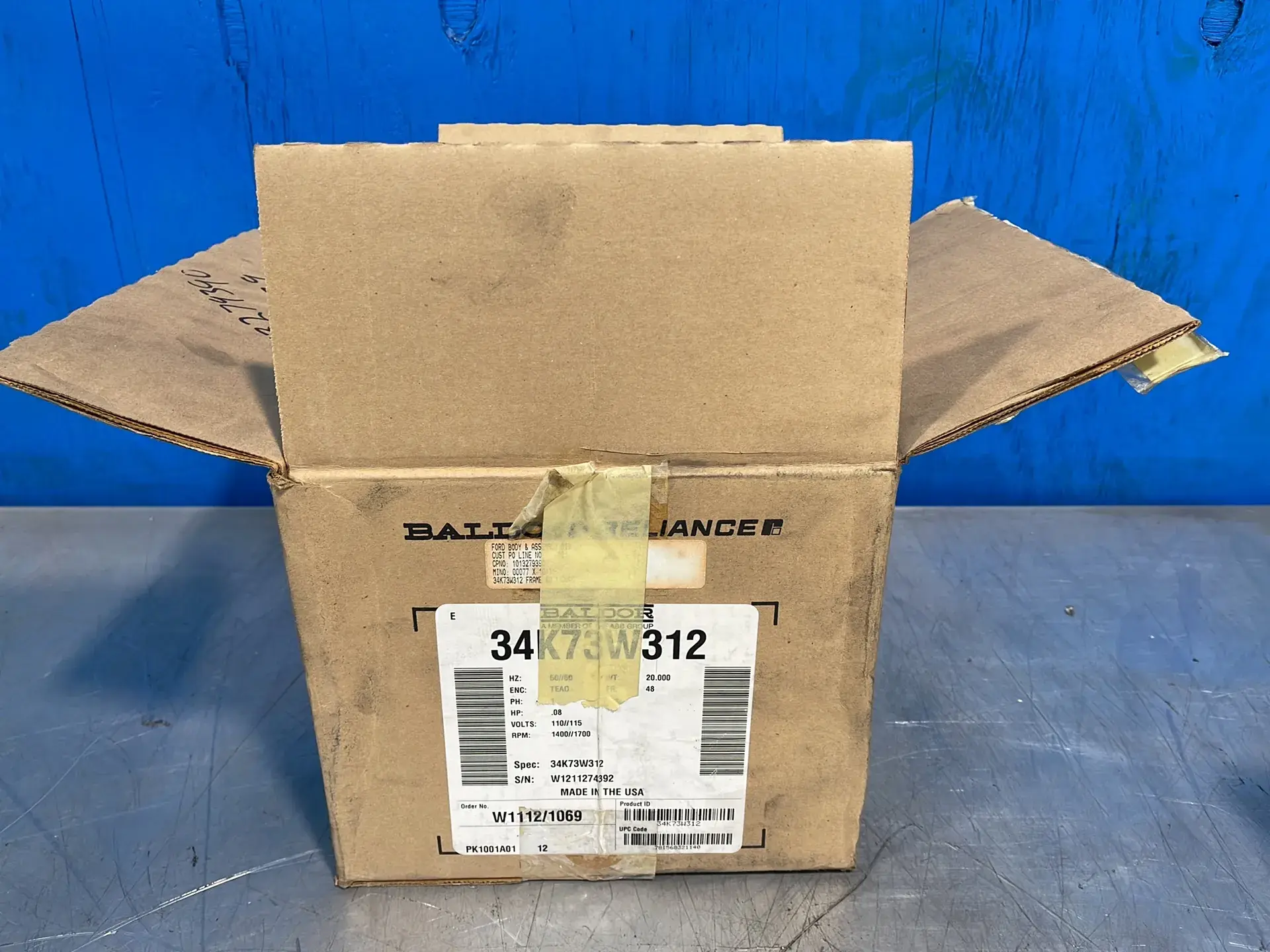 USED BALDOR 34K73W312