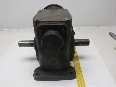 40:1 Ratio Dual Output Winch Gear Reducer C-Face Quill 1-3/8" Output Shaft