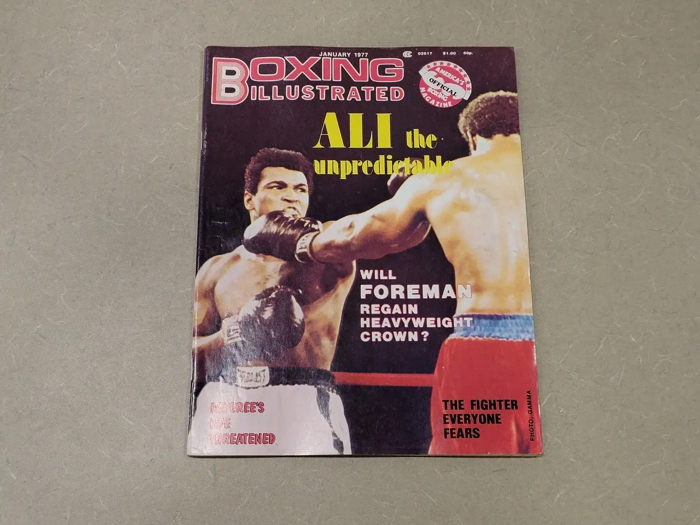USED BOXING JANUARY 1977