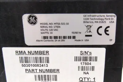 NEW GENERAL ELECTRIC MTS5-321-10 DIGITAL HYDROMETER MTS532110