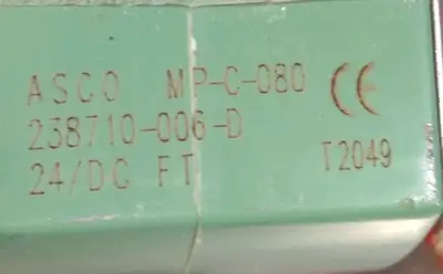 ASCO 8320G184 Solenoid Valve Loc6C22/4