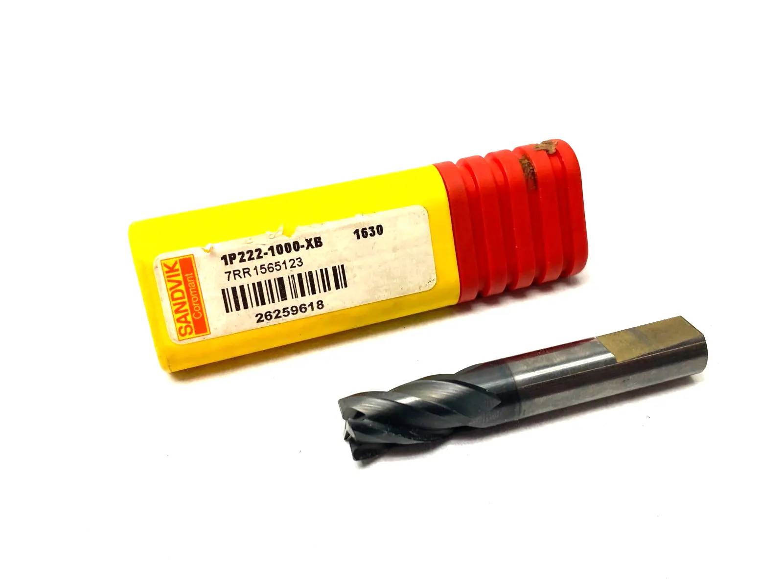 USED SANDVIK COROMANT COROMILL® PLURA SOLID CARBIDE END MILL 26259618