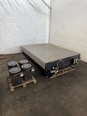 71" X 53" X 12" TRU-STONE GRANITE SURFACE TABLE W/ VIBRATION ISOLATION SYSTEM. STOCK # 0449925.