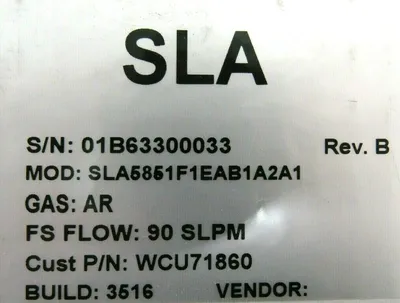 NEW BROOKS SLA5851F1EAB1A2A1 MASS FLOW CONTROLLER WCU71860