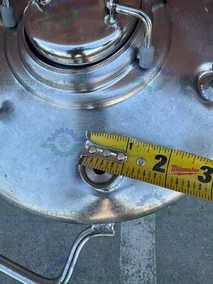 USED ALLOY PRODUCTS 45 LITER STAINLESS STEEL PRESSURE VESSEL 130 PSI